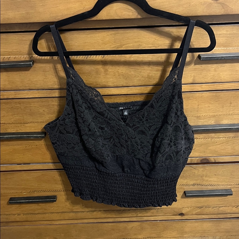 torrid Black Lace Cropped Bralette